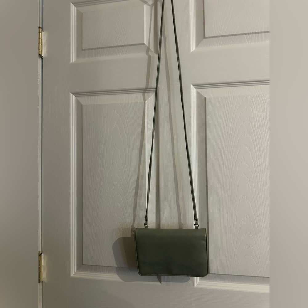 Sage Green Crossbody Safe Keeper Bag for Everyday Use (RFID Blocking)